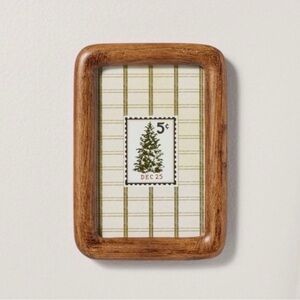 NWT Hearth & Hand 5”x7” Christmas Tree Stamp Framed Wall Art